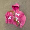 Unisex Oversized Hoodie With 3D Colorful Letter Print Streetwear Y2K Harajuku Style Fall Winter Sweatshirt