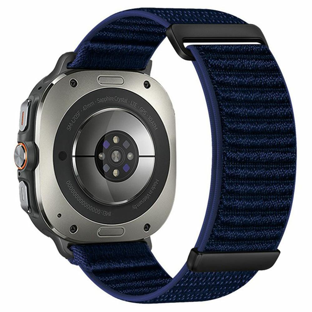 For Samsung Galaxy Watch Ultra (2025) 47 mm / Ultra 47 mm Klokkereim Todelt Borrelås Vevd Nylon Håndleddsstropp