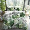 Comforter Green Leaves Christmas Gifts Pet Dog Bedding Set Polyester Suitable For Children And Adults 3-Piece Set Plant