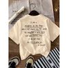 T-shirt con Stampa Grafica, Manica Corta Girocollo Top Casual per Estate e Primavera, Abbigliamento Donna