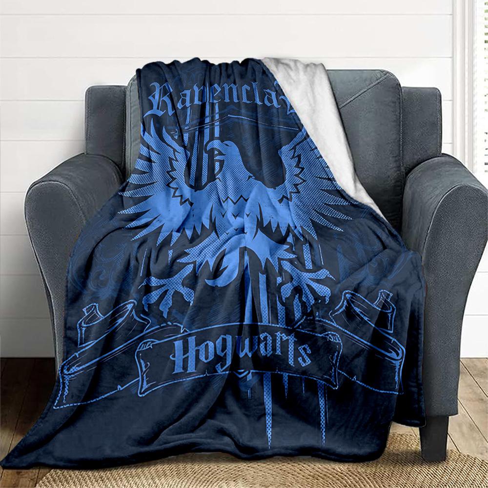 1 stk Ravenclaw Galtvort Flanellteppe [Koselig Kastepledd] For Sofa, Seng, Reise, Camping, Stue, Kontor, Sofa, Stol, Og Seng