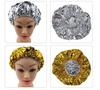 Shower Cap Heat Insulation Aluminum Foil Insulation Hat Elastic Bathing Cap For Women Hair Salon Bathroom Hairdressing Salon
