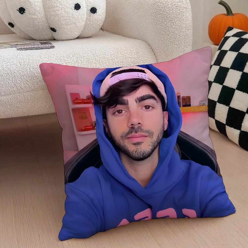 Creative Funny Argentine Creator FFede Vigevani Cushion Cover Throw Pillow Cover Hidden Button Durable Polyester Chair Cushion