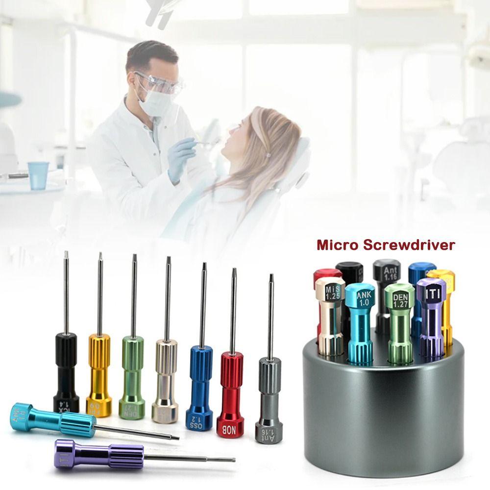 Multiple Color Tool Kit Stainless Steel Micro Screwdriver Technician Screwdriver  Dental Laboratory
