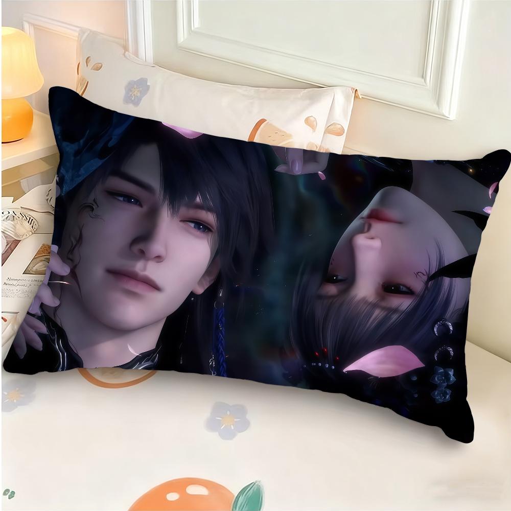 Caleb Ghosts Final March Love and Deepspace Cushion Cover Rectangle Pillow Case Printing Bedside Sofa Room Decoration Pillowcase