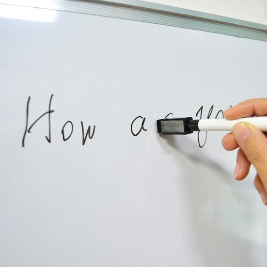 50Pcs Erasable Magnetic Drawing Dry Whiteboard Markers Eraser Pen Stationery