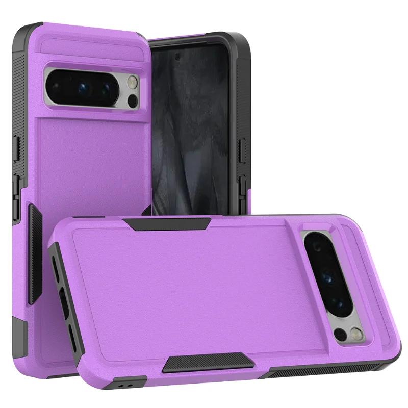 2IN1 Rugged Heavy Duty Armor Case for Google Pixel 9A 9 Pro XL 8A 7A 6A 8 7 6 Pro 5G PC+TPU Shockproof Protector OTT-B Cover Box