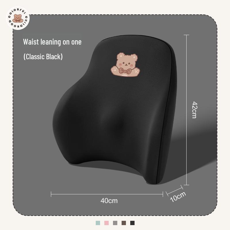 Cute Car Seat Neck and Lumbar Support Pillow