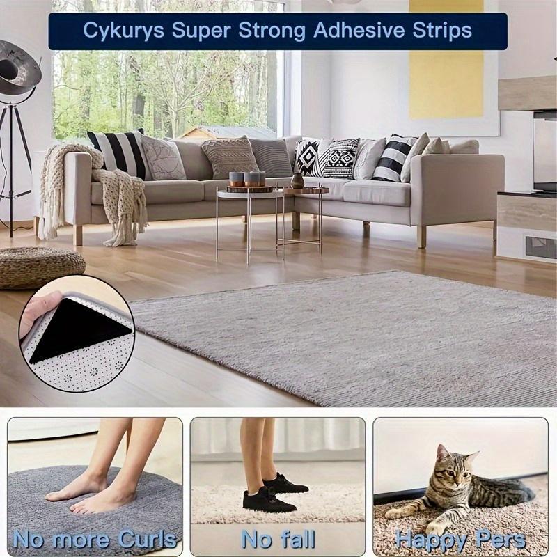 40 Pack Heavy-Duty Removable Carpet Grippers No Residue Removal, for Hardwood, Tile, Linoleum Floors - Ideal for Home, Office