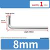 L-Shaped Hex Key Set: Single Flat Head Allen Screwdriver & Hexagonal Wrench (Metric)