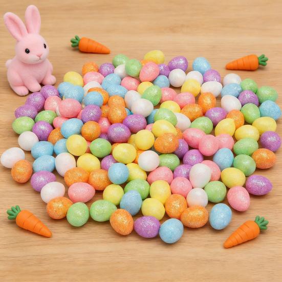 Foam Easter Eggs Realistic Bird Egg Decorations Colorful Foam Egg Keepsakes for Spring Party Decor Basket Fillers