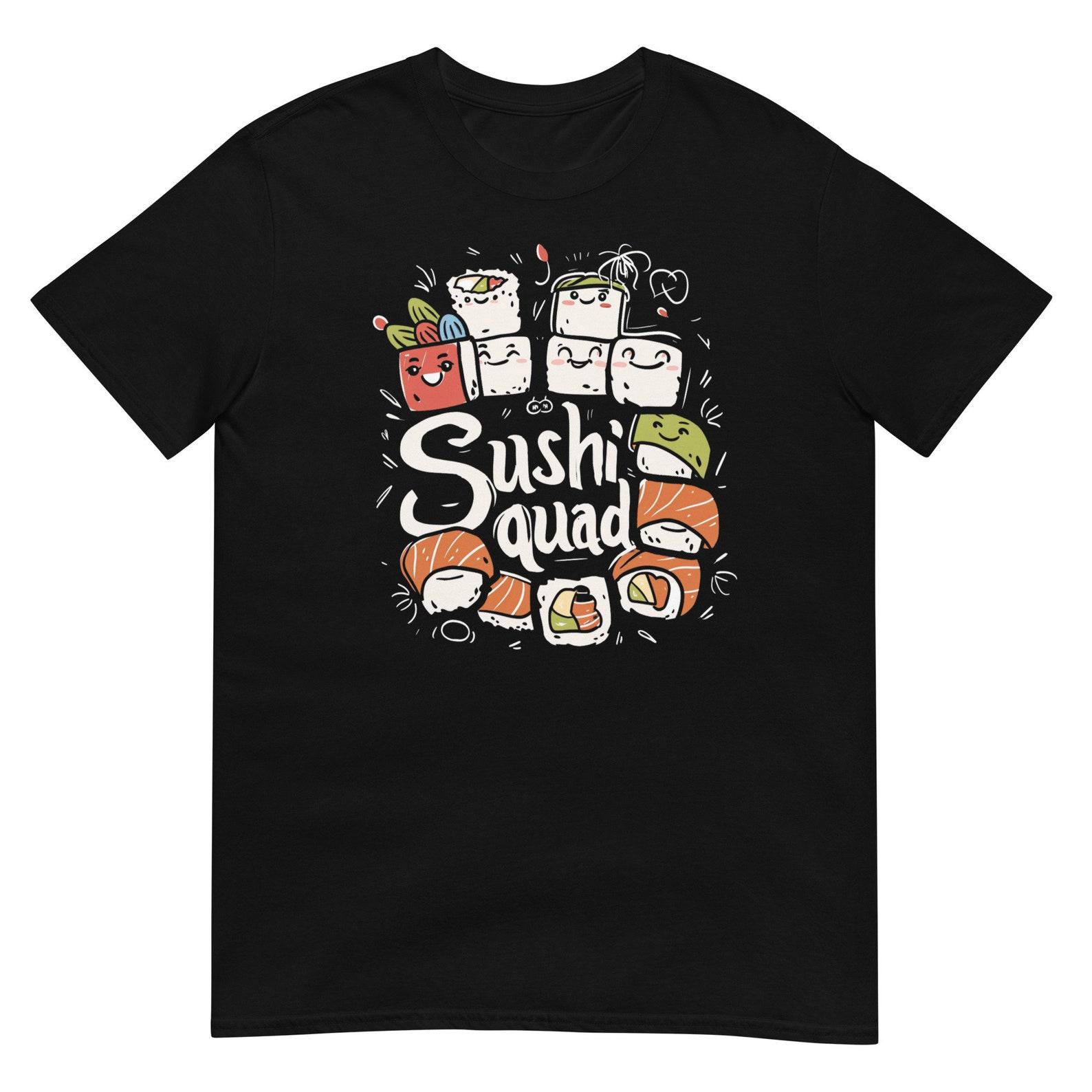 Sushi Squad T-Shirt – Cute Sushi Graphic, Unisex Tee S