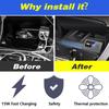 Car Wireless Charger For Mercedes-Benz C Class C300 W205 GlC Amg Accessories Fast Phone Charging Plate Adapter 2016-2022