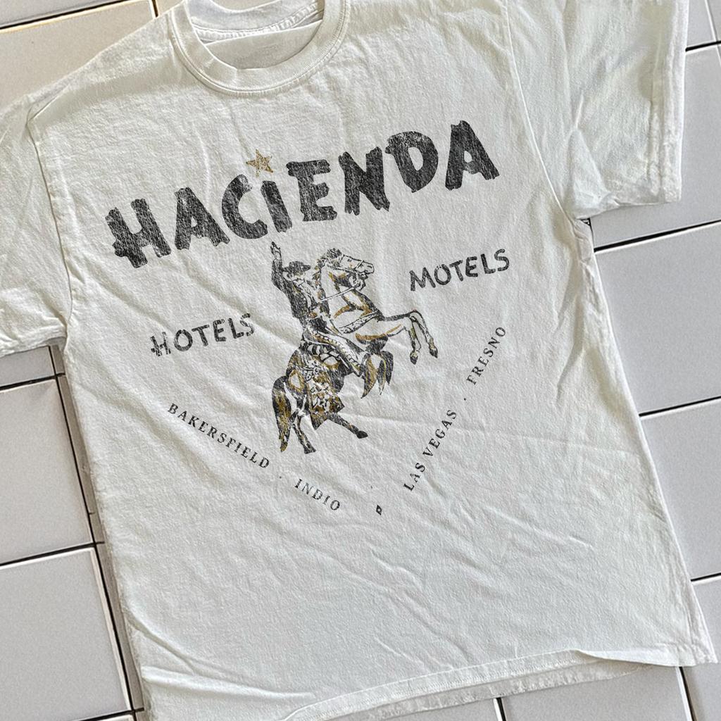 90s Hacienda Hotel Rare T-Shirt White S