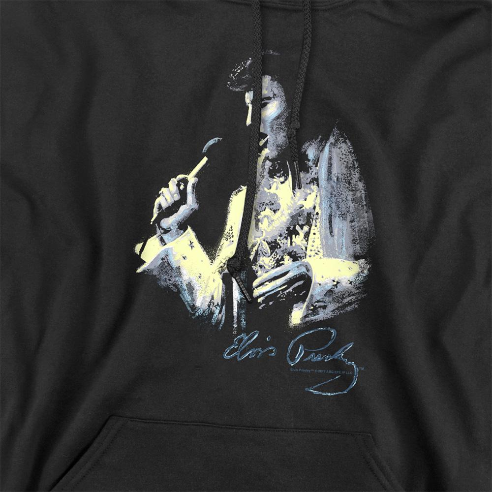 Elvis Presley Unisex Erwachsenen King Hoodie mit Bemalung