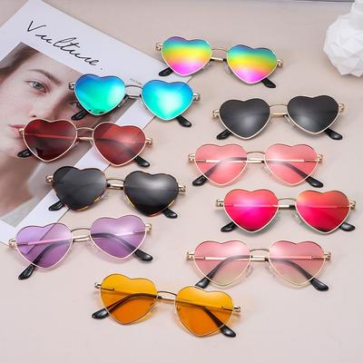 Fancy Accessories UV400 Protection Shades 90s Glasses Heart-Shaped Sunglasses Heart Sun Glasses