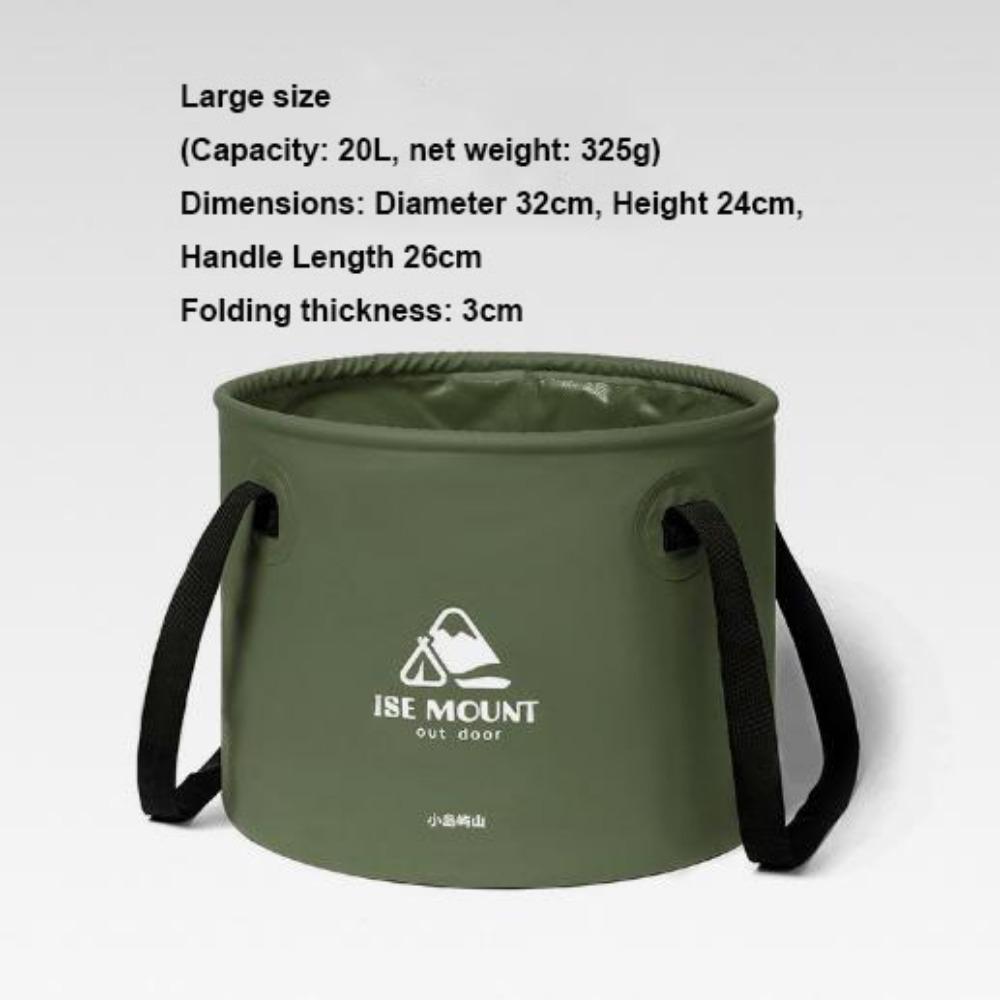 Round Travel Camping Folding Bucket Multi-functional Fishing Bucket New Outdoor Water Bucket