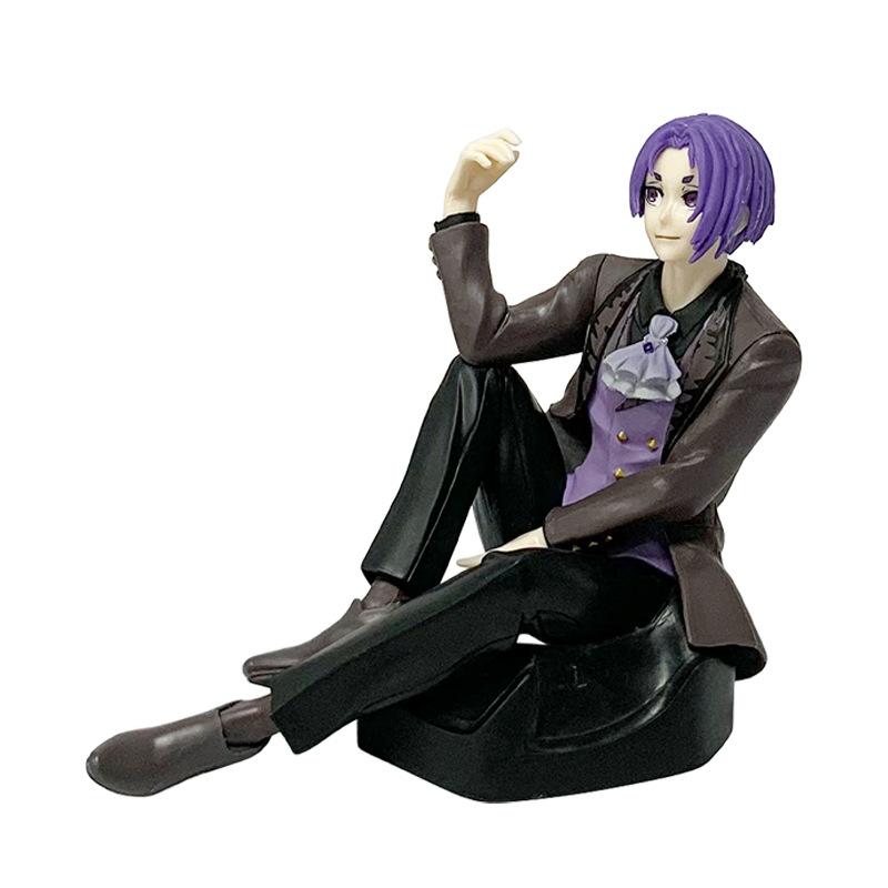 Blue Lock Anime Reo Mikage Seishiro Nagi Sitting Pose Noodle Stopper Figure Model Trendy Toy Decoration Collectible For Fans