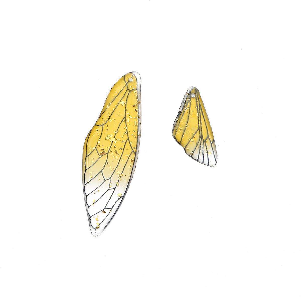 

2 шт. форма крыла, красочные смоляные капли, клей, аксессуары для изготовления ювелирных изделий, браслет, ожерелье, серьги «сделай сам» 16*50mm+11*25mm