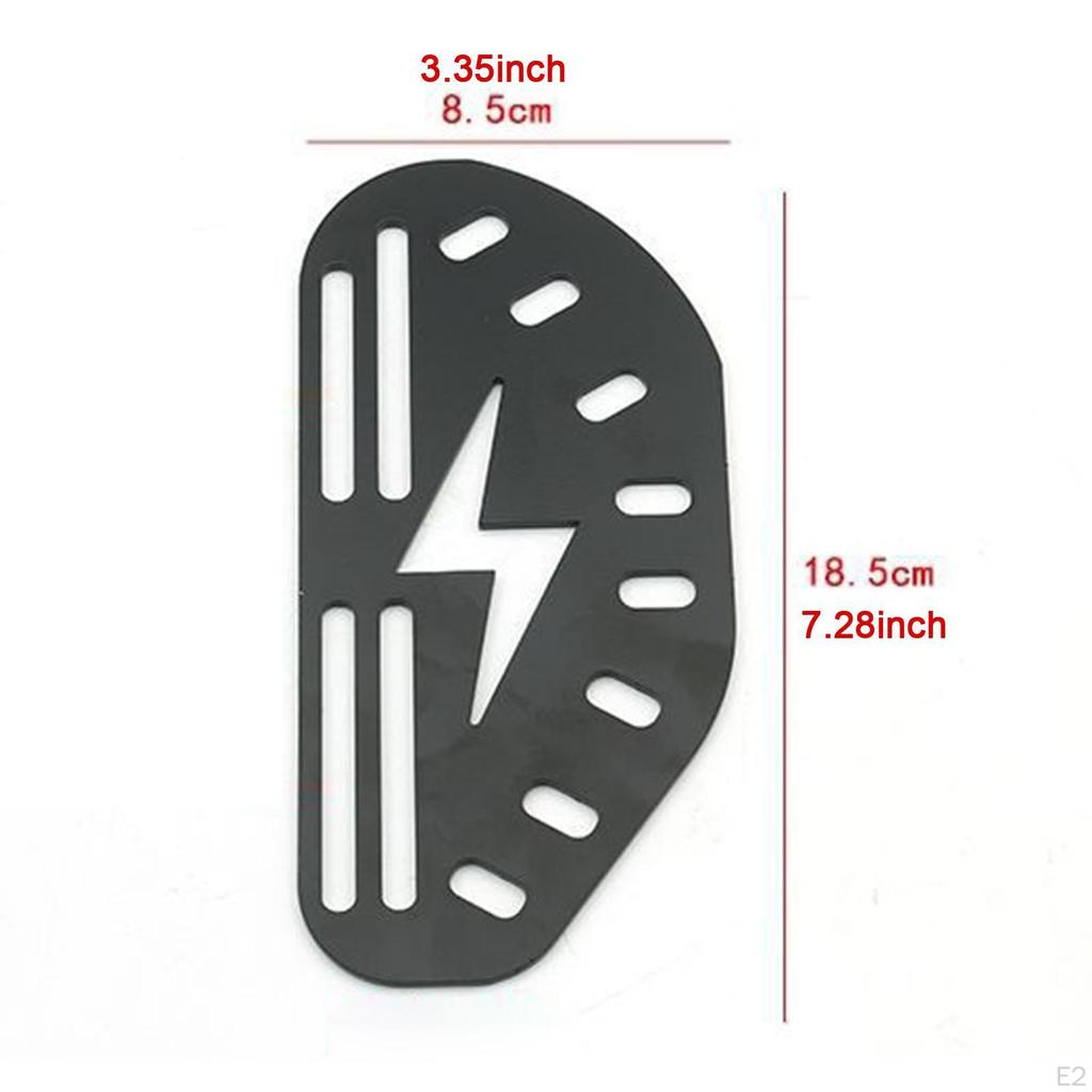 2 Pieces E Bike Rear Foot Pegs for A7 Modified Portable Replaces Non Slip High Performance