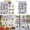 Christmas Static Cling Sticker Snowman Christmas Tree Decor Set For Holiday Window Decoration