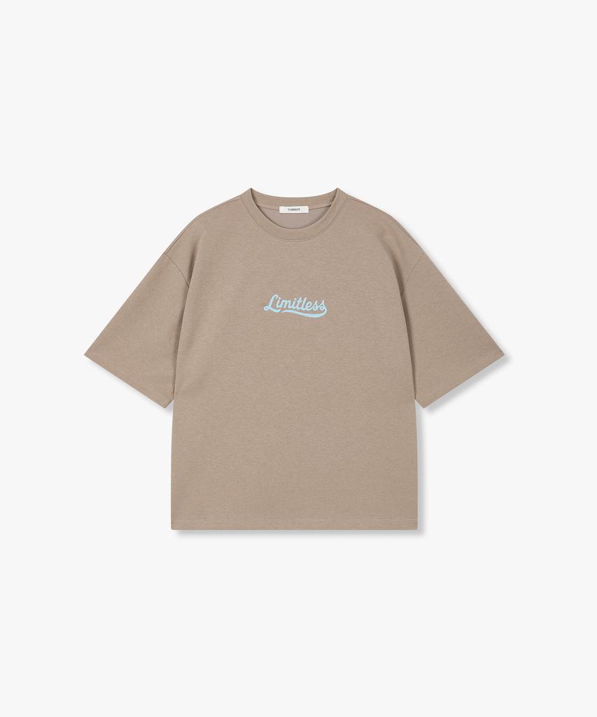 STUDIO TOMBOY Double-Sided Print Artwork Short Sleeve T-Shirt_Light Brown 9176222993