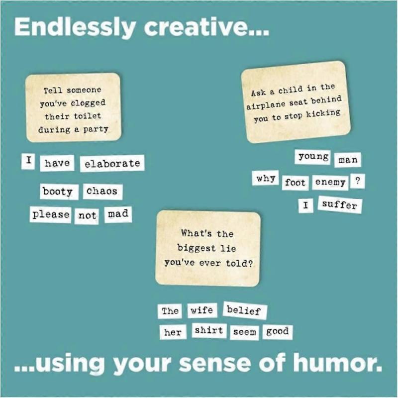 Ransom Notes - The Ridiculous Word Magnet Party Game, 3+ Players