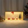 M-Modern-Christmas Night Light Stand, LED Santa Claus, Decorations, Presentation Stand, Mini Christmas Tree Decoration Stand