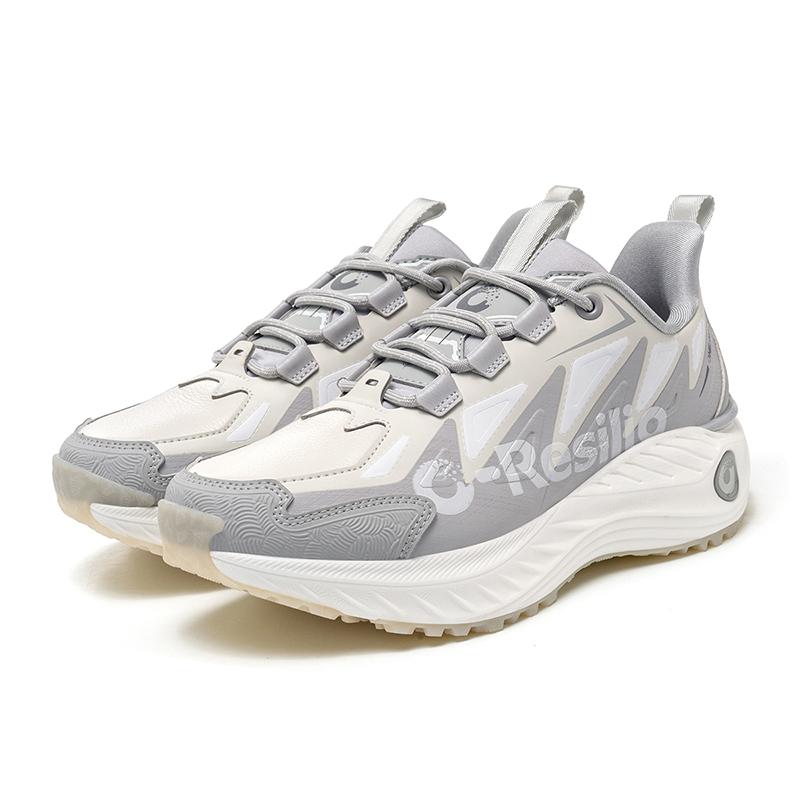 ONEMIX Autumn Winter Leather Walking Shoes Men Non-slip Wear-Resistant Hiking Shoes Soft Elastic Shock Absorbing Running shoes