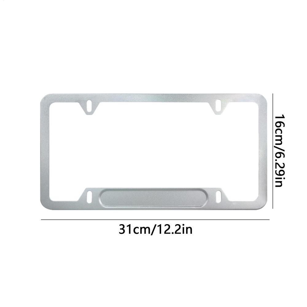 Versatility Frame Car License Plate Frame United States Standard Auto Number Plate Holder Stainless Steel/aluminum Alloy Frame