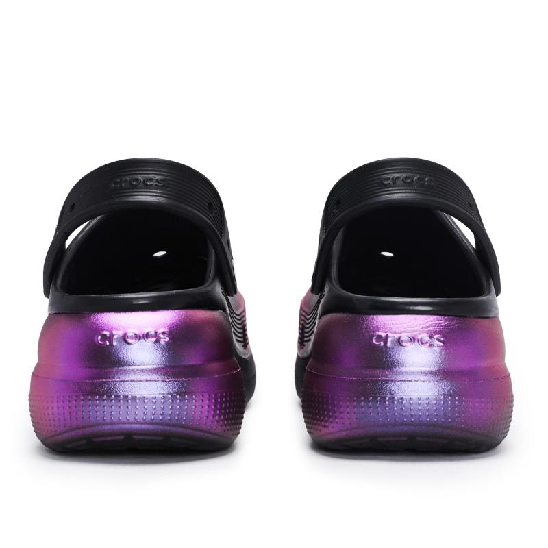 Crocs Classic clog 811 made Brilliant fireworks special shoe box stepping on feeling hole shoes for men and women black purple pink