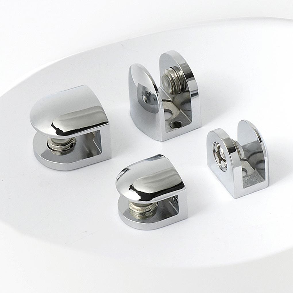 Glass Shelf Diecast Modern Simple Style Adjustable Nonslip Moistureproof Bathroom Cabinet Clamp Bracket Holder Hardware