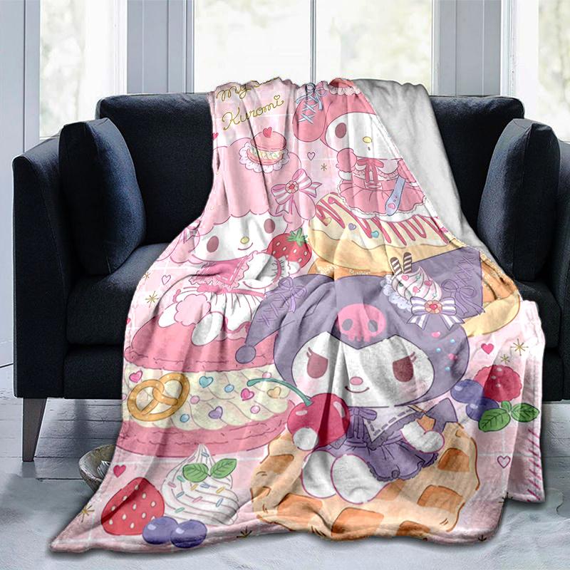 1pc My Sweet Kuromi Blanket, Soft and Cozy Home Decor Gift for Family and Friend| Seasonal Universal Throw Blanket| Perfect for Couch, Bed, or Car Sea