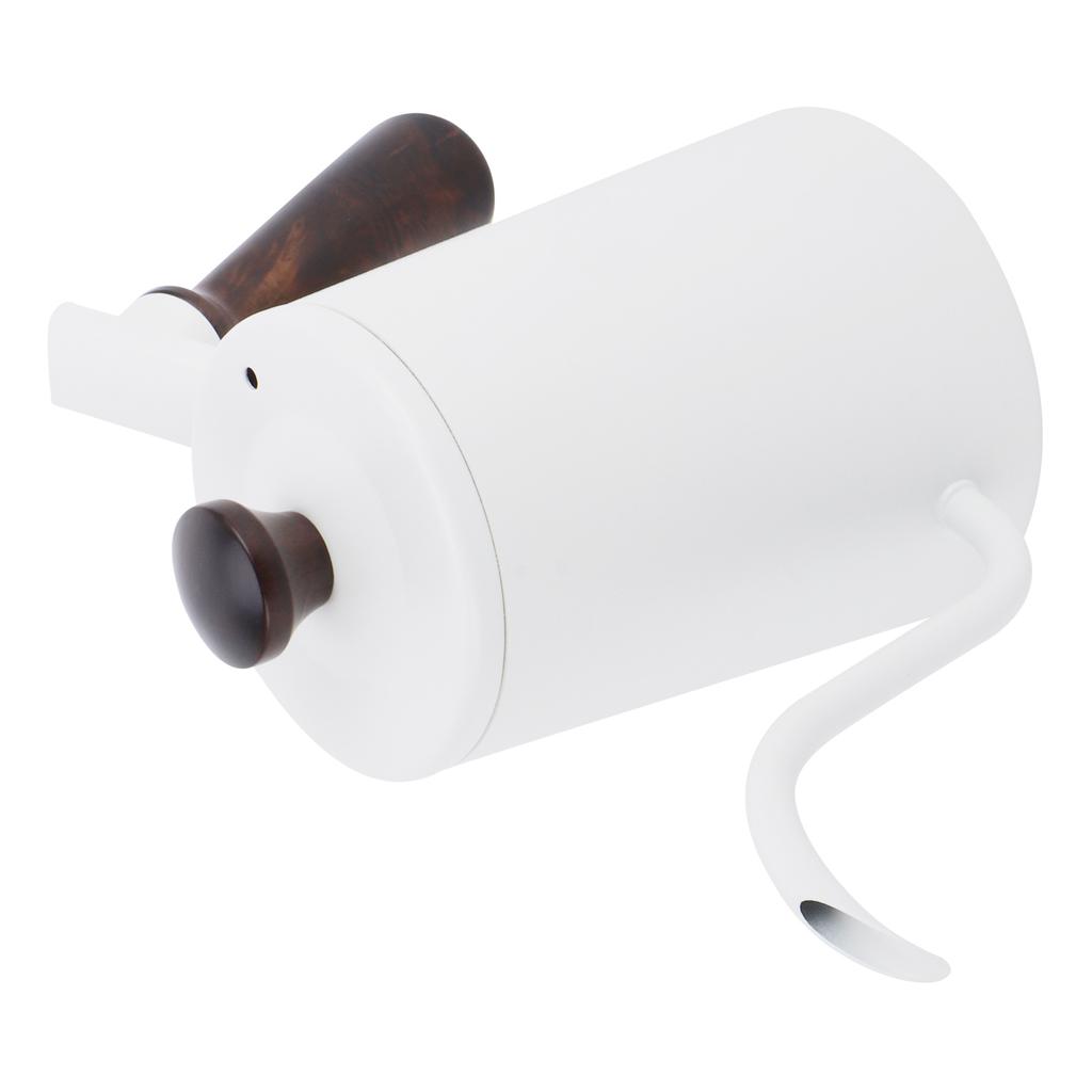 700 ml Handbryggare 304 Rostfritt Stål Lång Pip Kaffebryggare med Trähantag