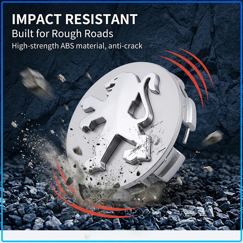 4pc/set 60mm Car Wheel Center Hub Cap 56mm Stickers Car Rims Dust-proof Cover Hubcaps For Peugeot 206 307 301 207 407 308 406 107 108 208 408 508 607