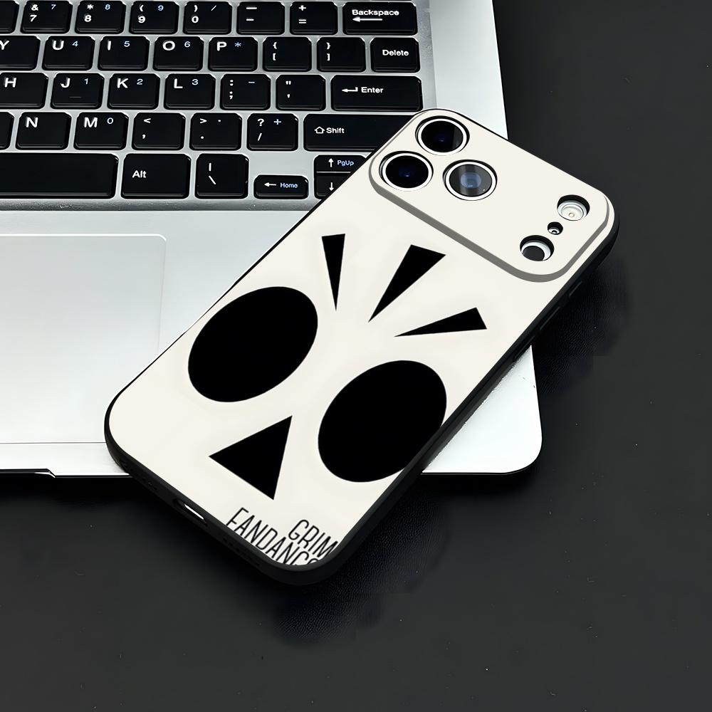 

Чехол для телефона G-Grim F-Fandango Для IPhone 17 Air 16 E Pro Max 15 14 13 Mini 12 Pro 11 Max Plus Черный Мягкий iPhone 14ProMax