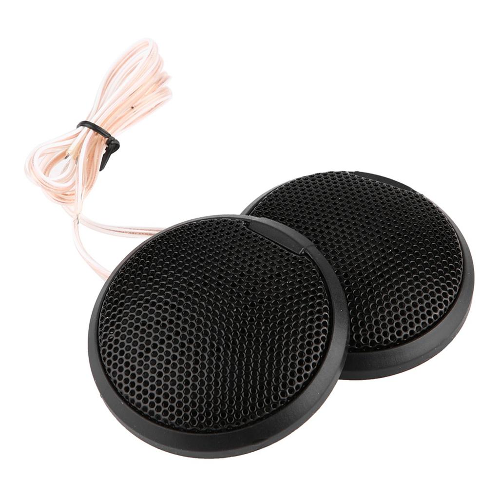 Black 80W Mini Car Speaker Audio Round Stickable Loudspeaker Automobile Speaker with Glue