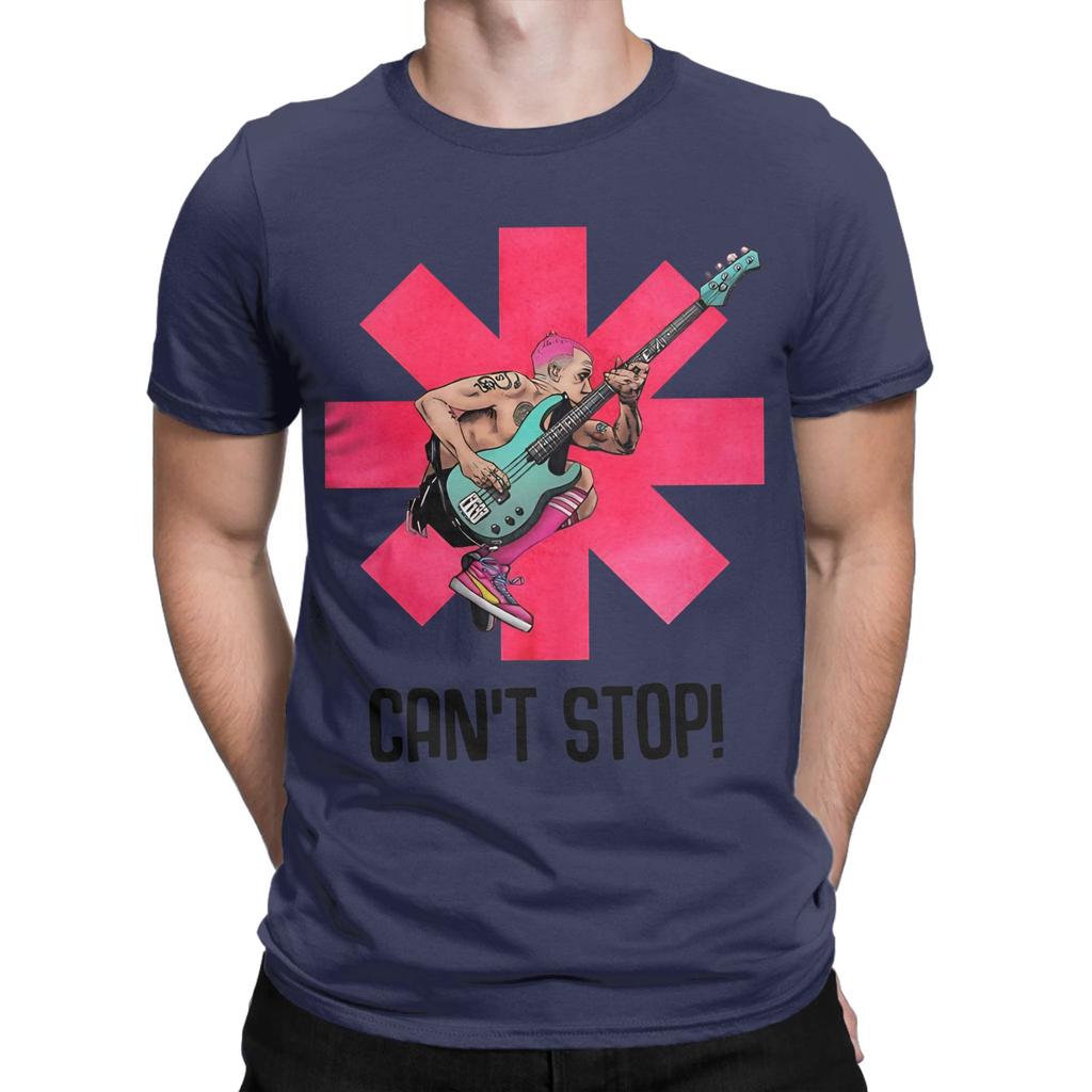 Unisex Rote Chilischote T-Shirt Rockband Baumwoll-Oberteile Tolles Kurzarm Rundhals-T-Shirt Grafik-T-Shirts