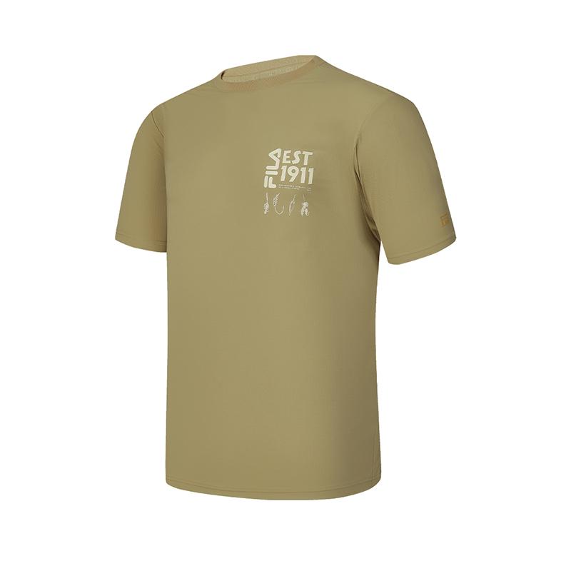 

New FILA T Shirts Men s Urdu Khaki A11M427111FDK 180/100A/XL