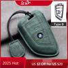 Hot 2025 Suede Leather Car Key Case Cover Shell Fob For X1 X3 X5 X6 X7 1 3 5 6 7 Series G20 G30 G11 F15 F16 G01 G02 F48 Acce