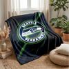 Seattle Seahawks Flannel Fleece Blanket Cozy Warm Throw Blanket For Couch Bed Travel All Season Use