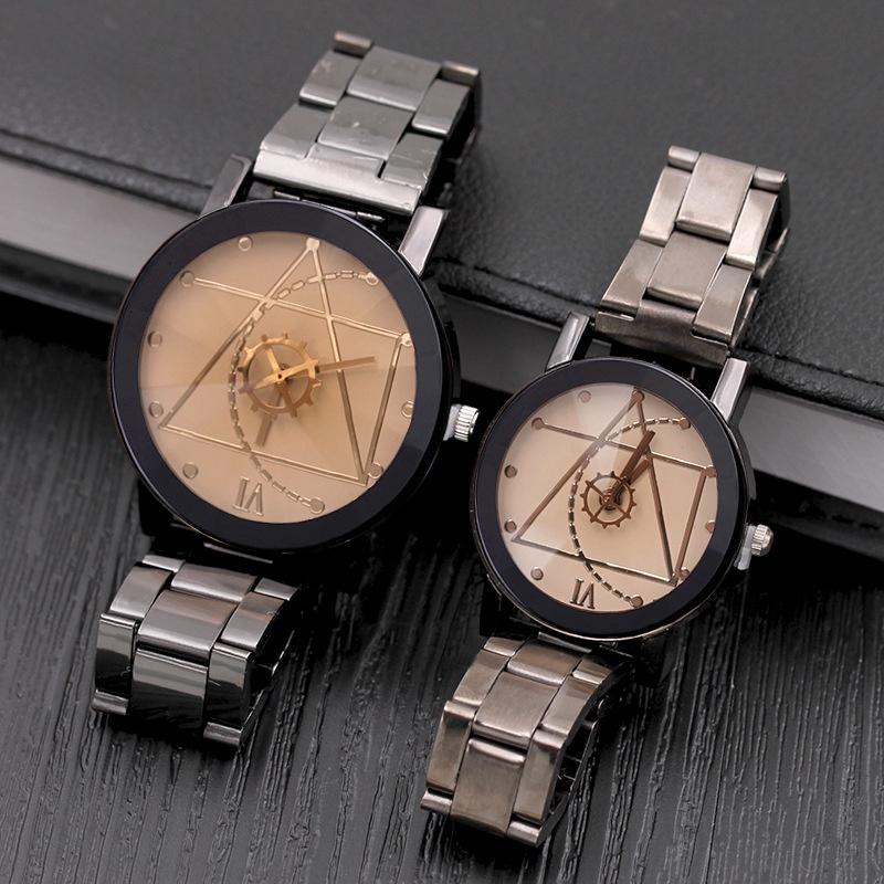 Steel Strap Gear Watch Fashion Couple Gift Simple Casual Elegant Practical And