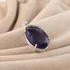 Pendente Fatto a Mano in Argento Sterling 925 con Gemma Iolite per Donna, Gioiello in Argento per Madre/Moglie PP-64-4