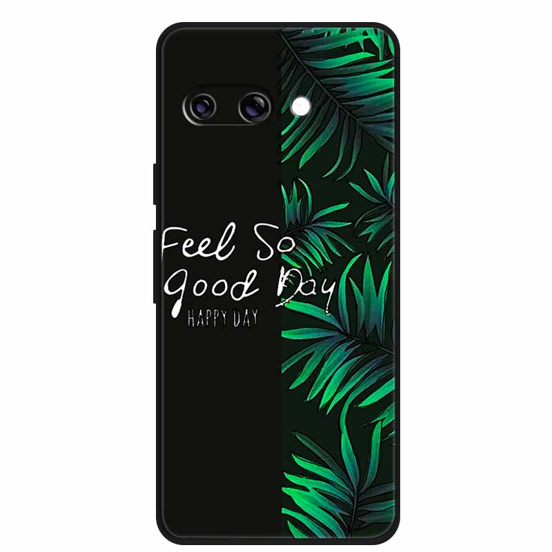 For Google Pixel 9A 5G Case 3D Relief Flower Emboss Soft Silicone various Flower Cartoon Cat Cover For Google Pixel 9a TPU Cases