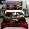Juego de funda nórdica de 3 piezas (1 funda de edredón + 2 fundas de almohada, sin núcleo), Juego de Ropa de Cama con Estampado de La Novia de Chucky, Decoración de Dormitorio, Todas las Estaciones, Regalo de Cumpleaños