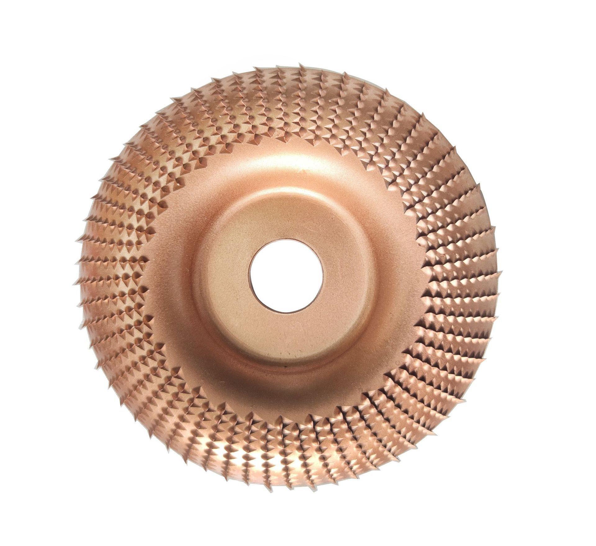 

4 Inch Round Wood Angle Grinding Wheel Abrasive Disc Angle Grinder Carbide Coating 22mm Bore Shaping Sanding Carving Rotary Tool One Size