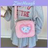 Cotton Kids Heartshaped Transparent Shoulder Bag For Children Casual Outings