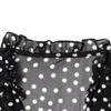 European Style 2026 Women's Polka Dot Ruffle Blouse