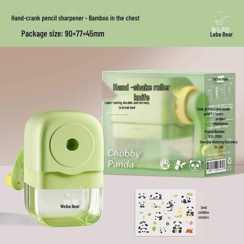 Macaron Hand-Crank & Automatic Pencil Sharpener for Children