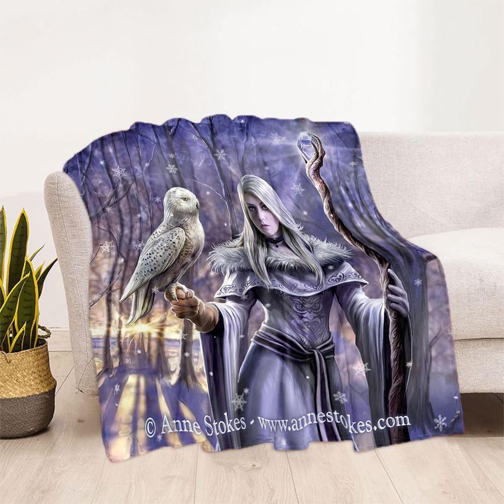 Gothic Style Blanket Soft & Cozy Perfect for Bed Office Chair Seaside for All Seasons Digital Print Best Holiday Gift for Friends Family